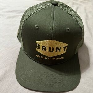 Brunt Green and Gold Hat Brand New